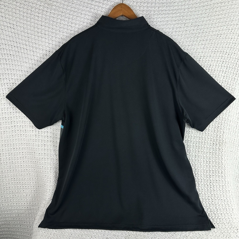 PGA Tour Pro Series Polo Shirt XXL Black Striped Golf Performance - Picture 3 of 6